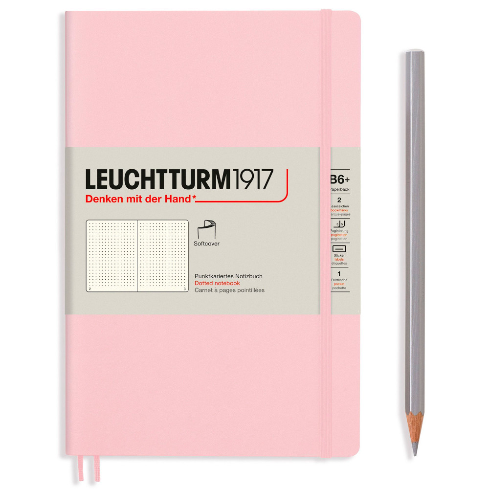 Записная книжка Leuchtturm Paperback B6+ Powder мягкая обложка 123 стр, артикул 363931. Фото 2