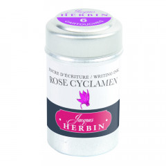 Картриджи с чернилами (6 шт) для перьевой ручки Herbin Rose cyclamen (розовый цикламен) Картриджи с чернилами (6 шт) для перьевой ручки Herbin Rose cyclamen (розовый цикламен)