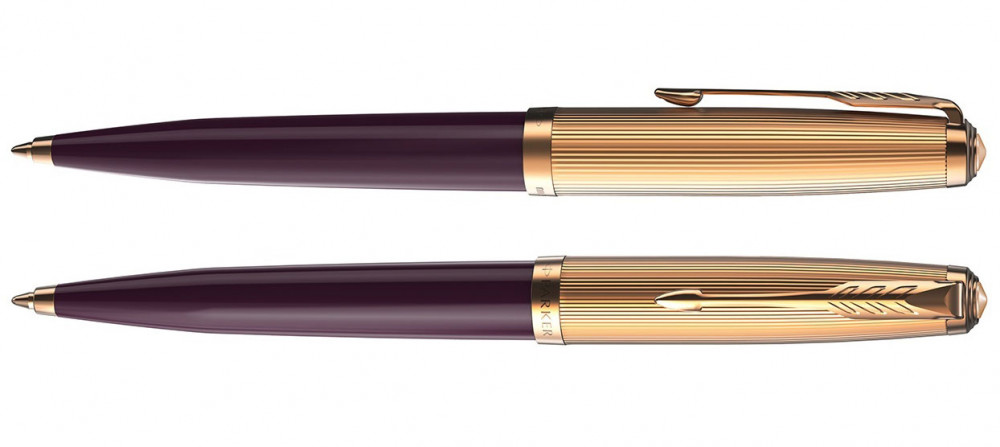 Шариковая ручка Parker 51 Deluxe Plum GT, артикул 2123518. Фото 2