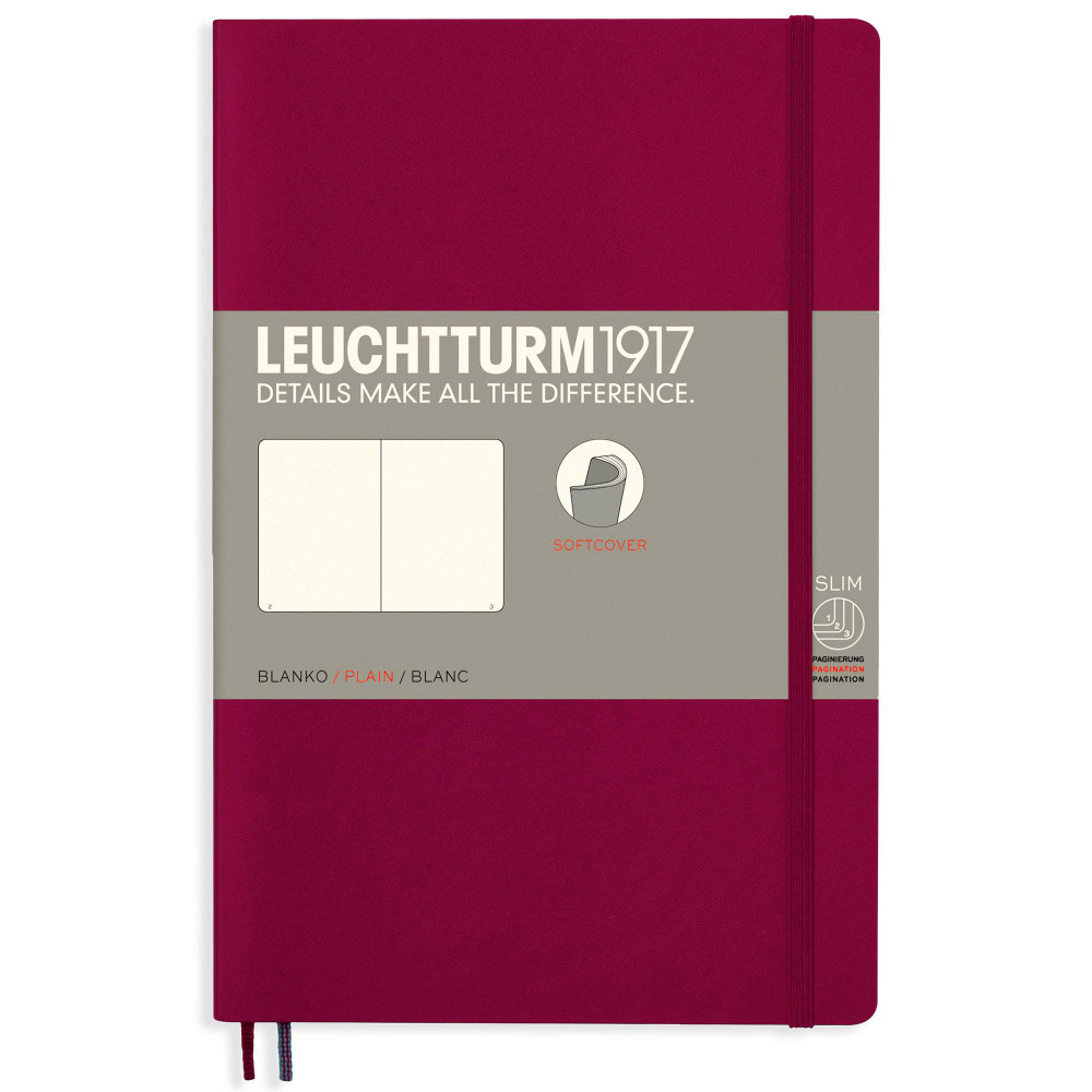Записная книжка Leuchtturm Paperback B6+ Port Red мягкая обложка 123 стр, артикул 359683. Фото 9