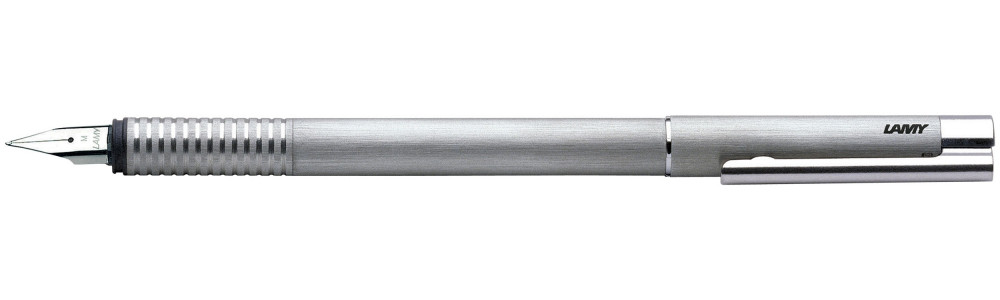 Перьевая ручка Lamy Logo Brushed Metal, артикул 4000050. Фото 1