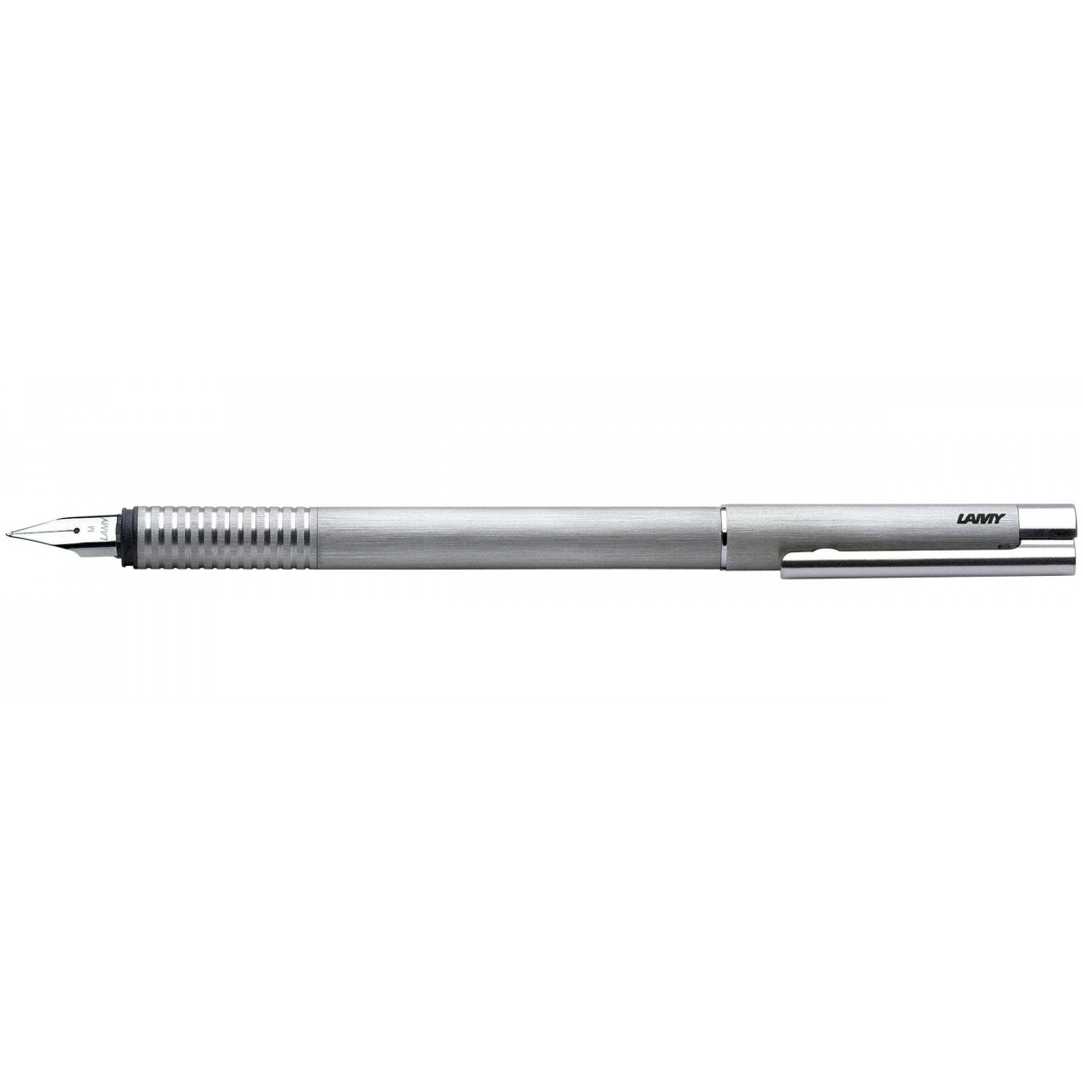 Перьевая ручка Lamy Logo Brushed Metal, 4000050 Перьевая ручка Lamy Logo Brushed Metal, артикул 4000050. Фото 1