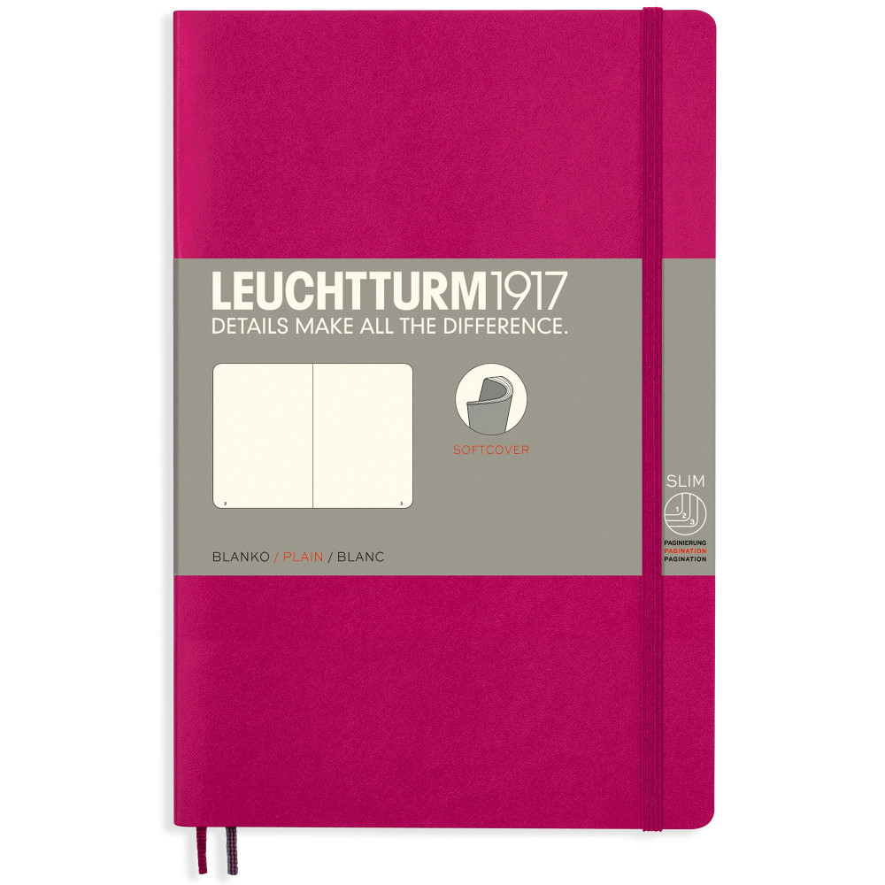 Записная книжка Leuchtturm Paperback B6+ Berry мягкая обложка 123 стр, артикул 358294. Фото 9