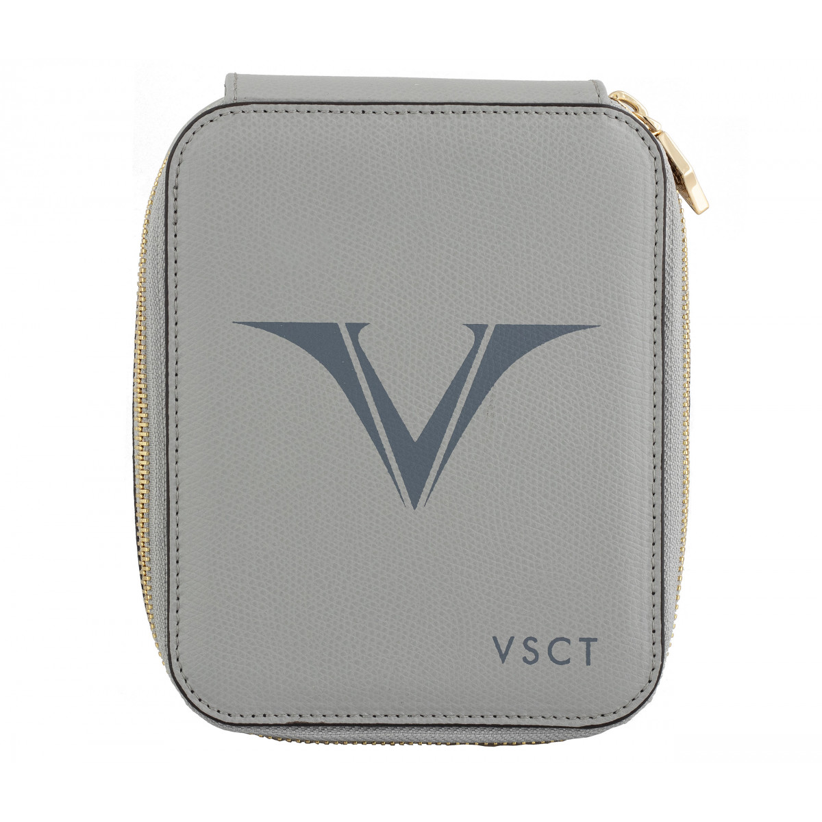 Кожаный чехол для шести ручек Visconti VSCT серый, KL09-03 Кожаный чехол для шести ручек Visconti VSCT серый, артикул KL09-03. Фото 1