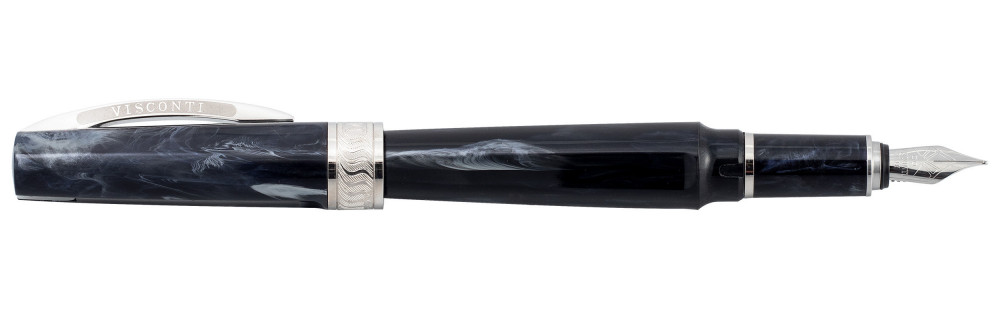 Подарочный набор: перьевая ручка Visconti Mirage Black + кожаный чехол, артикул KP09-07-FPEF. Фото 2