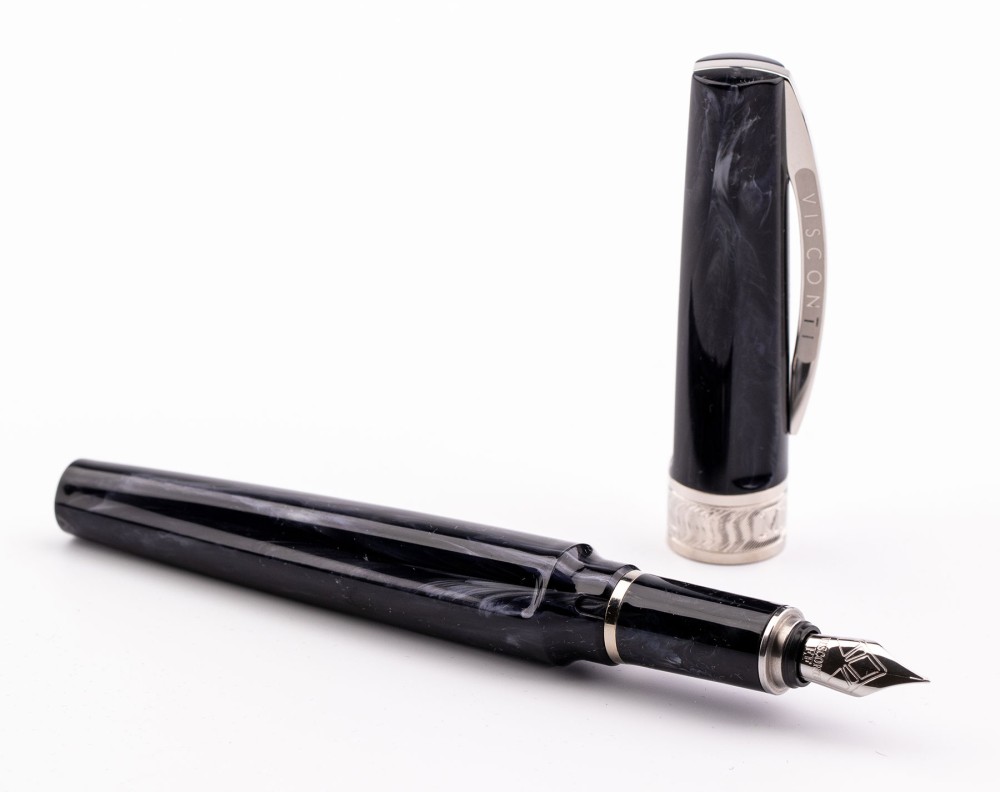 Подарочный набор: перьевая ручка Visconti Mirage Black + кожаный чехол, артикул KP09-07-FPEF. Фото 4