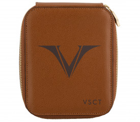 Кожаный чехол для шести ручек Visconti VSCT коньяк