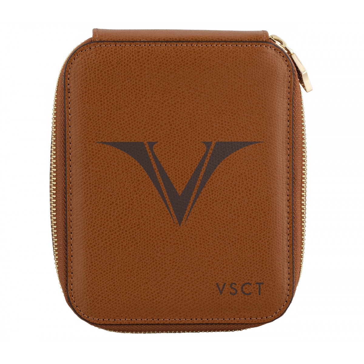 Кожаный чехол для шести ручек Visconti VSCT коньяк, KL09-04 Кожаный чехол для шести ручек Visconti VSCT коньяк, артикул KL09-04. Фото 1