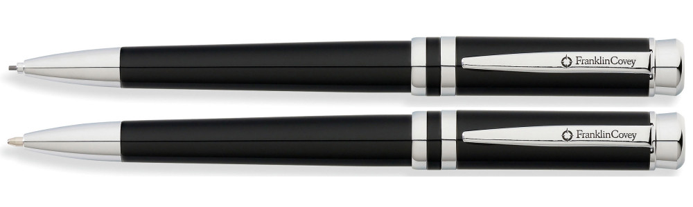 Набор Franklin Covey Freemont Deco Black Lacquer шариковая ручка и карандаш, артикул FC0031-1. Фото 1