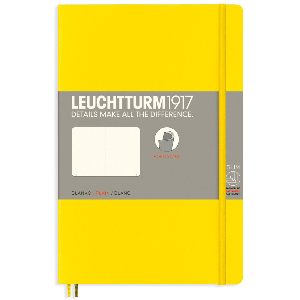 Записная книжка Leuchtturm Paperback B6+ Lemon мягкая обложка 123 стр, артикул 358303. Фото 9