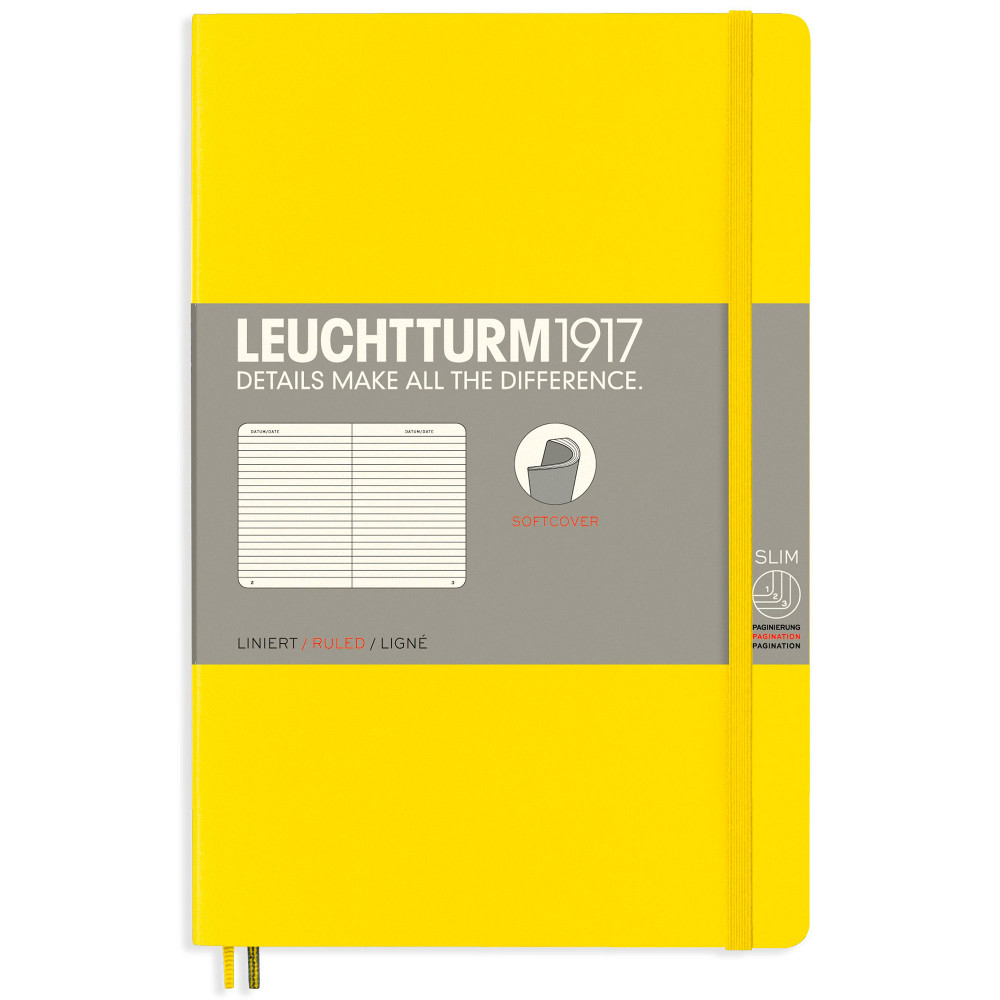 Записная книжка Leuchtturm Paperback B6+ Lemon мягкая обложка 123 стр, артикул 358303. Фото 10