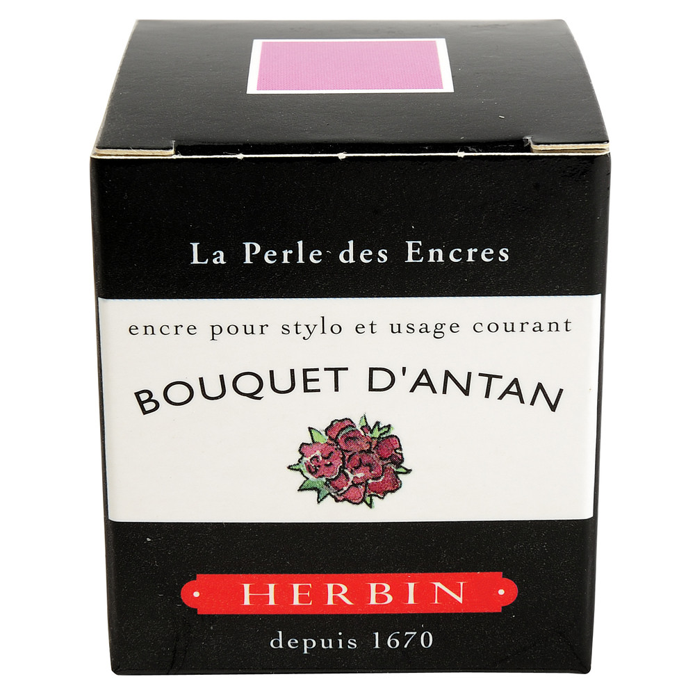 Флакон с чернилами Herbin Bouquet d'antan (пыльная роза) 30 мл, артикул 13064T. Фото 3