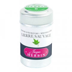 Картриджи с чернилами (6 шт) для перьевой ручки Herbin Lierre sauvage (зеленый) Картриджи с чернилами (6 шт) для перьевой ручки Herbin Lierre sauvage (зеленый)