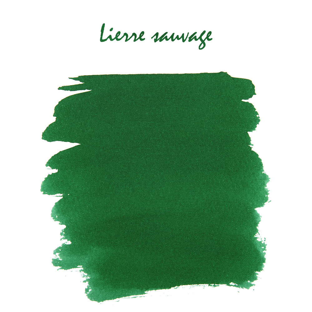 Картриджи с чернилами (6 шт) для перьевой ручки Herbin Lierre sauvage (зеленый), артикул 20137T. Фото 2