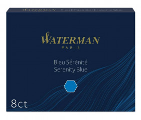 Картриджи Standart (длинные, 8 шт) для перьевой ручки Waterman синий