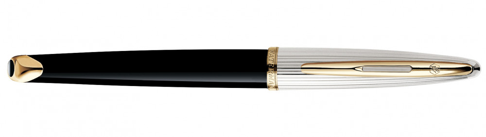 Перьевая ручка Waterman Carene De Luxe Black/Silver, артикул S0699920. Фото 2
