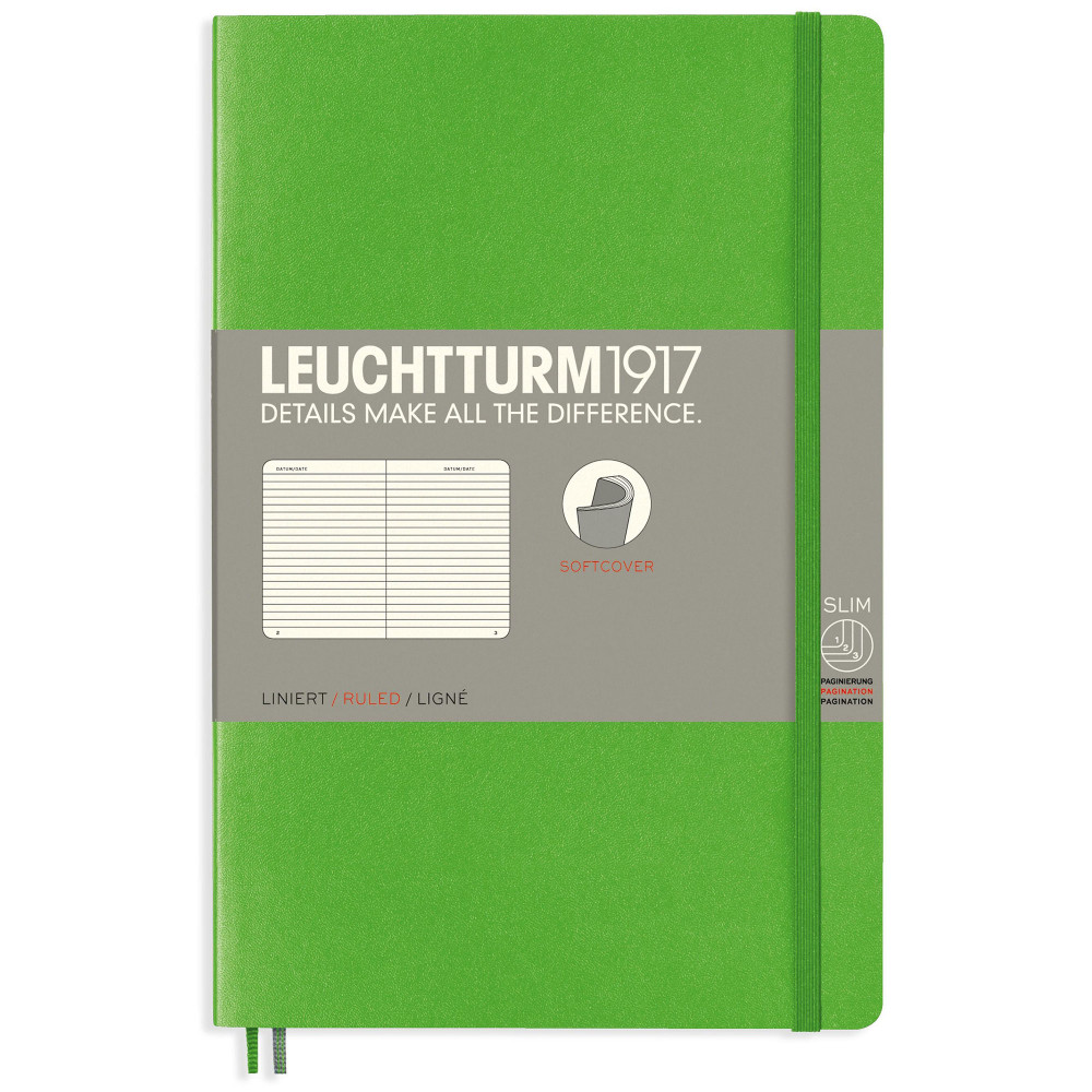 Записная книжка Leuchtturm Paperback B6+ Fresh Green мягкая обложка 123 стр, артикул 358306. Фото 10