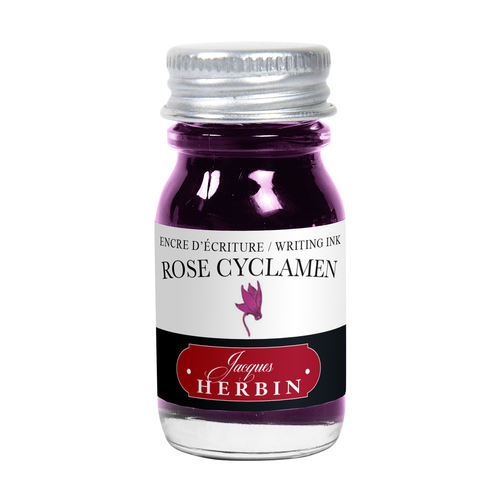 Флакон с чернилами Herbin Rose cyclamen (розовый цикламен) 10 мл, артикул 11566T. Фото 1