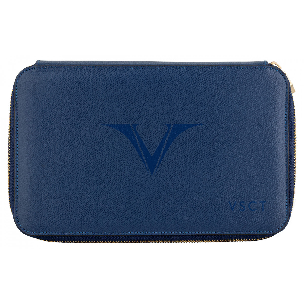 Кожаный чехол для двенадцати ручек Visconti VSCT синий, артикул KL11-02. Фото 1