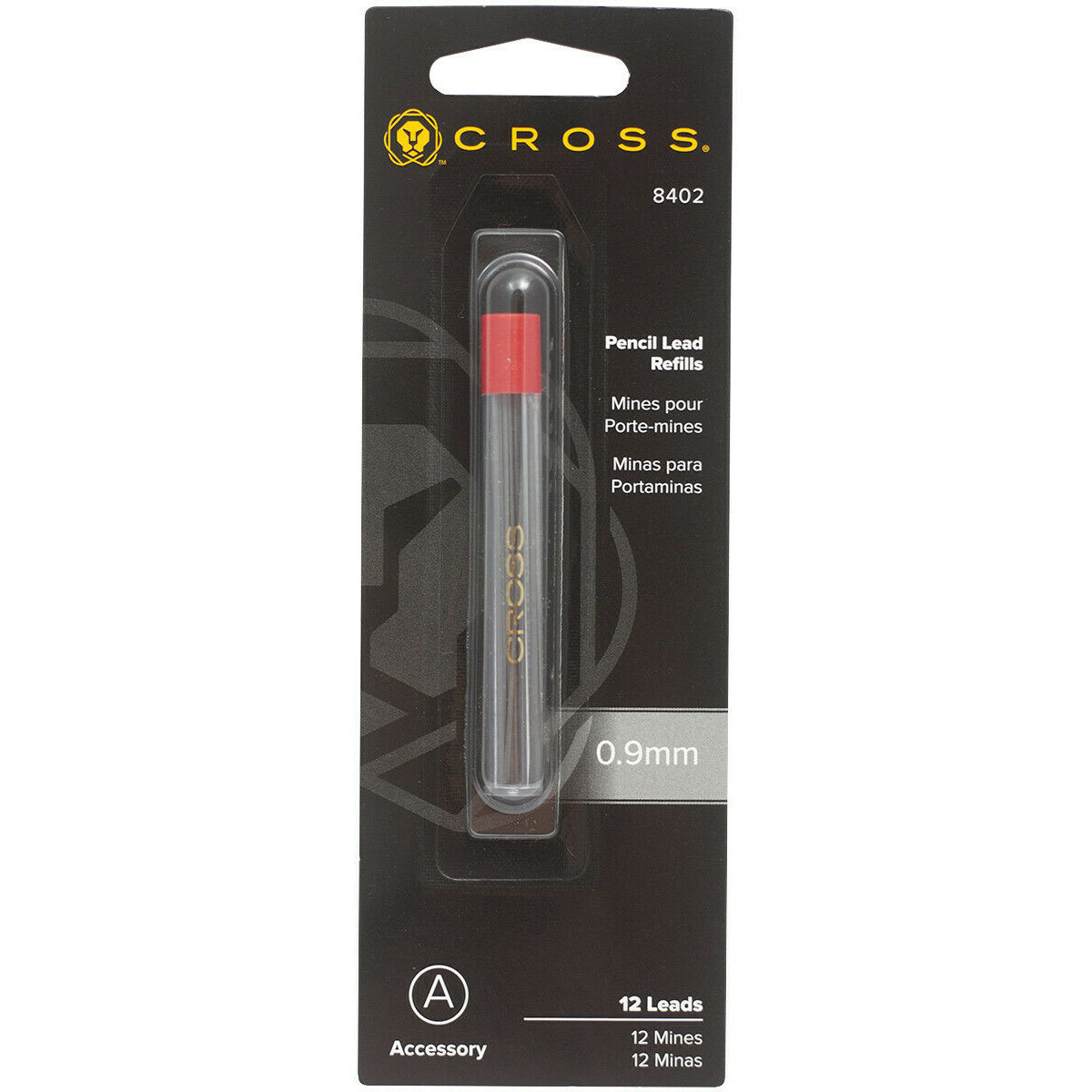 Грифели (15 шт) для механических карандашей Cross 0,9 мм, 8402 Грифели (15 шт) для механических карандашей Cross 0,9 мм, артикул 8402. Фото 1