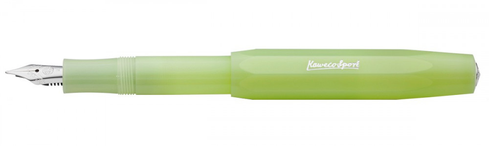Перьевая ручка Kaweco Frosted Sport Fine Lime, артикул 10001887. Фото 1
