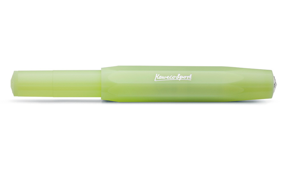 Перьевая ручка Kaweco Frosted Sport Fine Lime, артикул 10001887. Фото 2