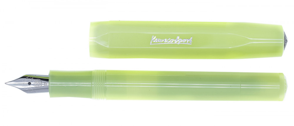 Перьевая ручка Kaweco Frosted Sport Fine Lime, артикул 10001887. Фото 3
