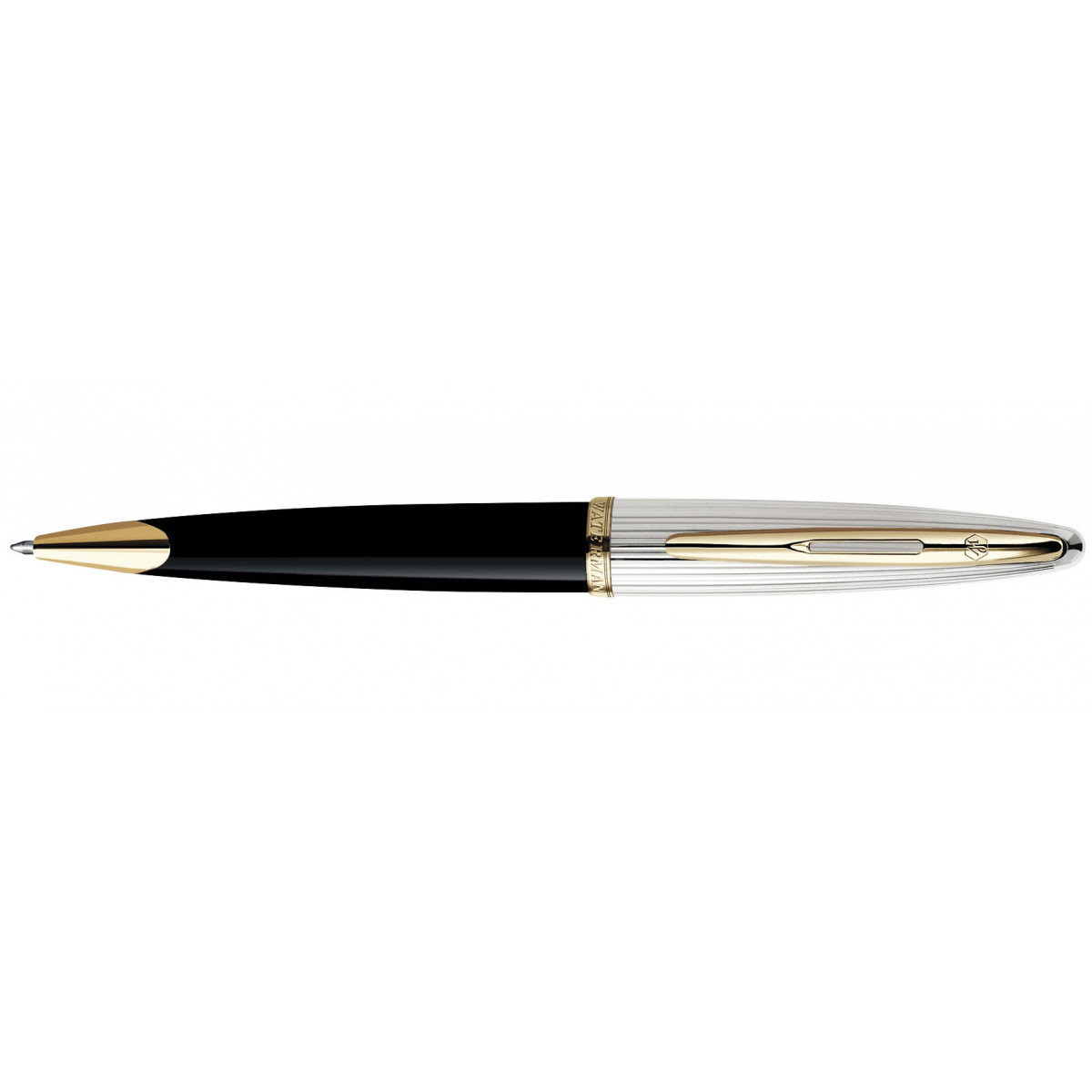 Шариковая ручка Waterman Carene De Luxe Black/Silver, артикул S0700000. Фото 1