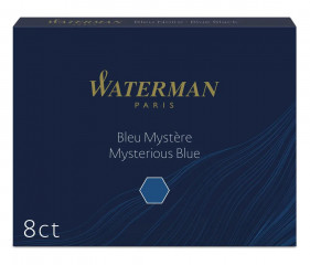 Картриджи Standart (длинные, 8 шт) для перьевой ручки Waterman темно-синий