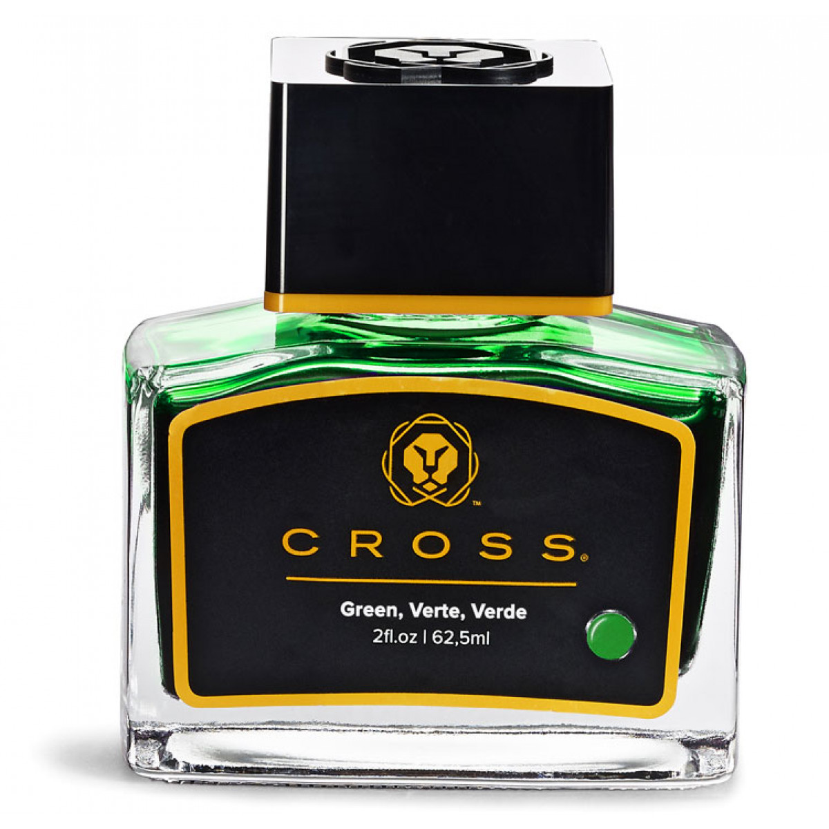 Флакон с чернилами для перьевой ручки Cross зеленый 62 мл, 8945S-5-green Флакон с чернилами для перьевой ручки Cross зеленый 62 мл, артикул 8945S-5-green. Фото 1