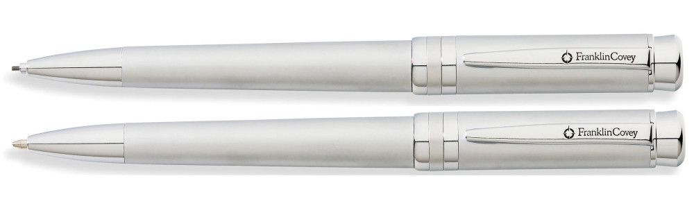 Набор Franklin Covey Freemont Satin Chrome шариковая ручка и карандаш, артикул FC0031-2. Фото 1