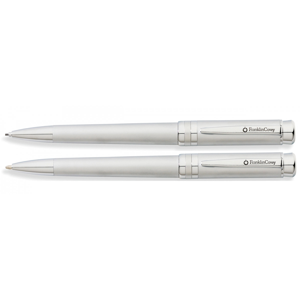 Набор Franklin Covey Freemont Satin Chrome шариковая ручка и карандаш, FC0031-2 Набор Franklin Covey Freemont Satin Chrome шариковая ручка и карандаш, артикул FC0031-2. Фото 1
