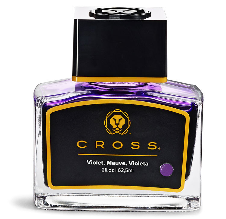 Флакон с чернилами для перьевой ручки Cross фиолетовый 62 мл, артикул 8945S-6-violet. Фото 1