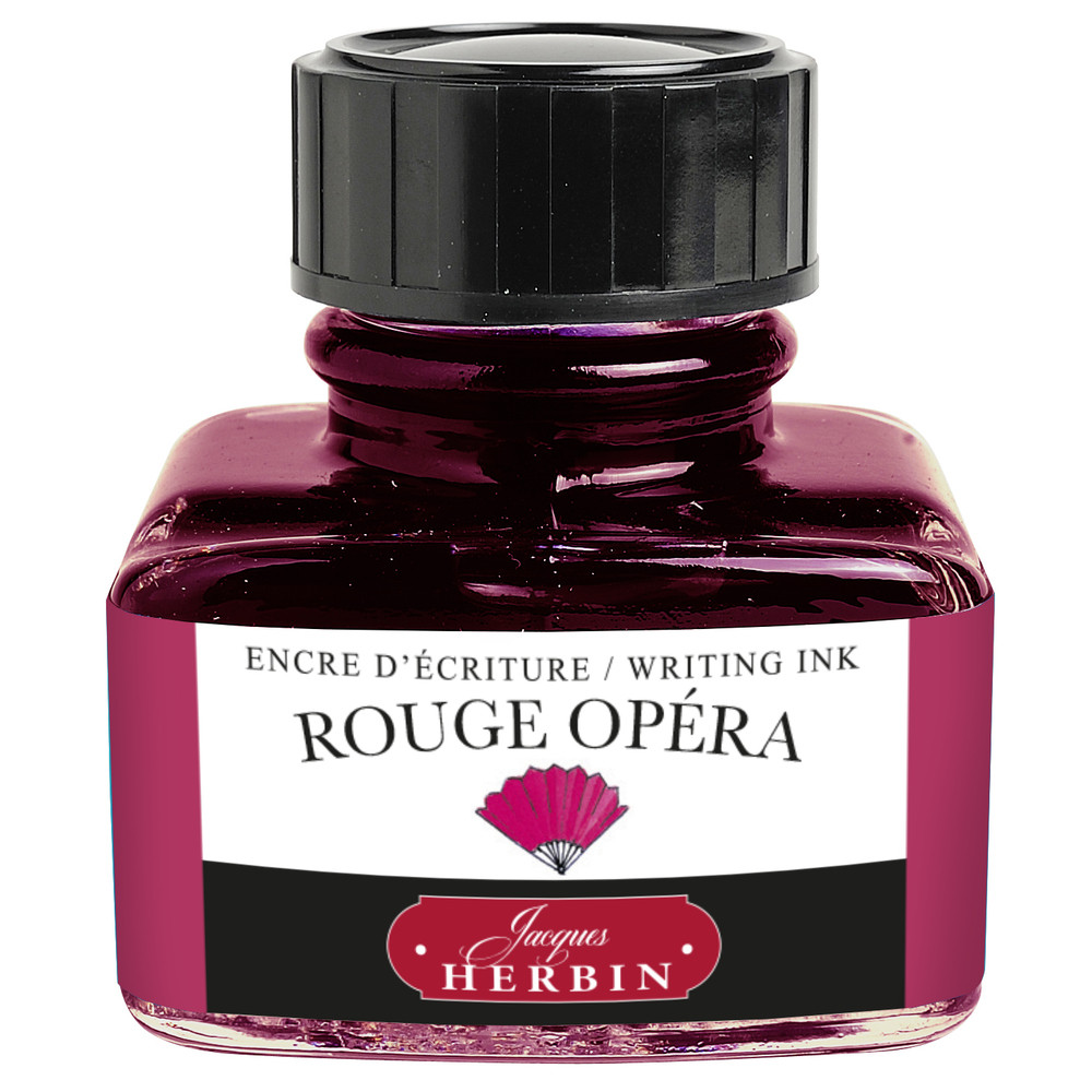 Флакон с чернилами Herbin Rouge opera (розово-красный) 30 мл, артикул 13068T. Фото 4