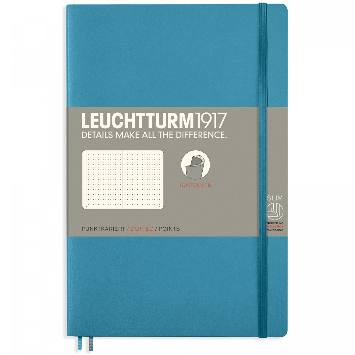 Записная книжка Leuchtturm Paperback B6+ Nordic Blue мягкая обложка 123 стр, 358315 Записная книжка Leuchtturm Paperback B6+ Nordic Blue мягкая обложка 123 стр, артикул 358315. Фото 1