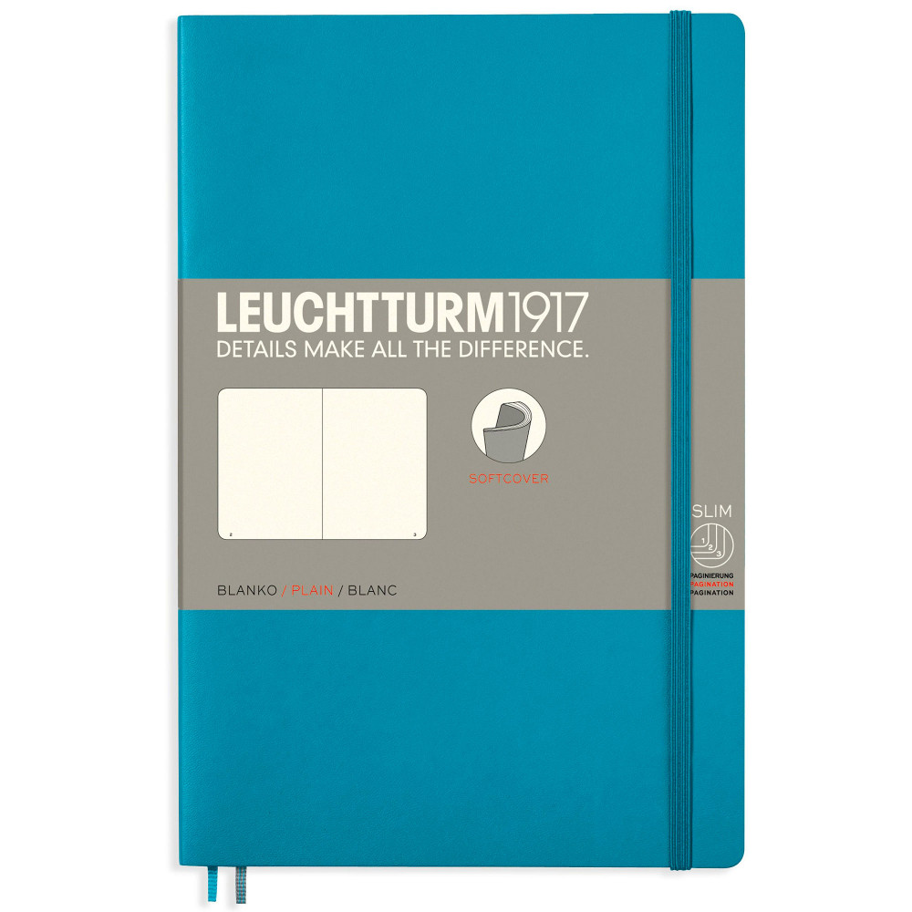 Записная книжка Leuchtturm Paperback B6+ Nordic Blue мягкая обложка 123 стр, артикул 358315. Фото 9