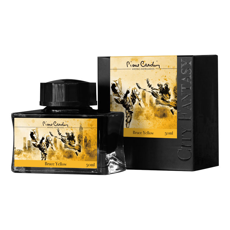 Флакон с чернилами Pierre Cardin Bruce Yellow (желтый брюс) для перьевых ручек 50 мл, PC332-L3 Флакон с чернилами Pierre Cardin Bruce Yellow (желтый брюс) для перьевых ручек 50 мл, артикул PC332-L3. Фото 1