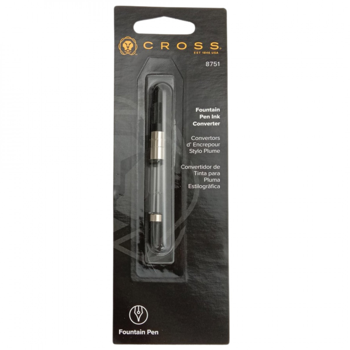 Конвертер поршневой для перьевых ручек Cross Townsend, Century Classic, Calais, Bailey Light, артикул 8751. Фото 1