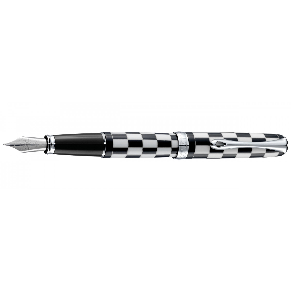 Перьевая ручка Diplomat Excellence A Rome Black White перо сталь, D20000732 Перьевая ручка Diplomat Excellence A Rome Black White перо сталь, артикул D20000732. Фото 1