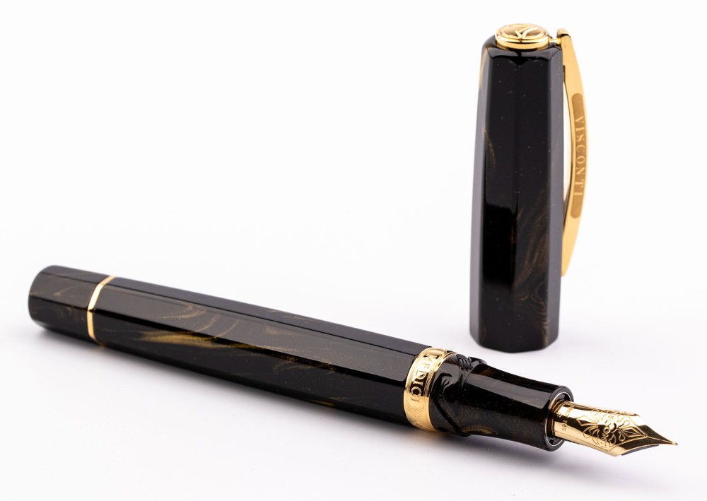 Перьевая ручка Visconti Medici Golden Black, артикул KP17-07-FPEF. Фото 3