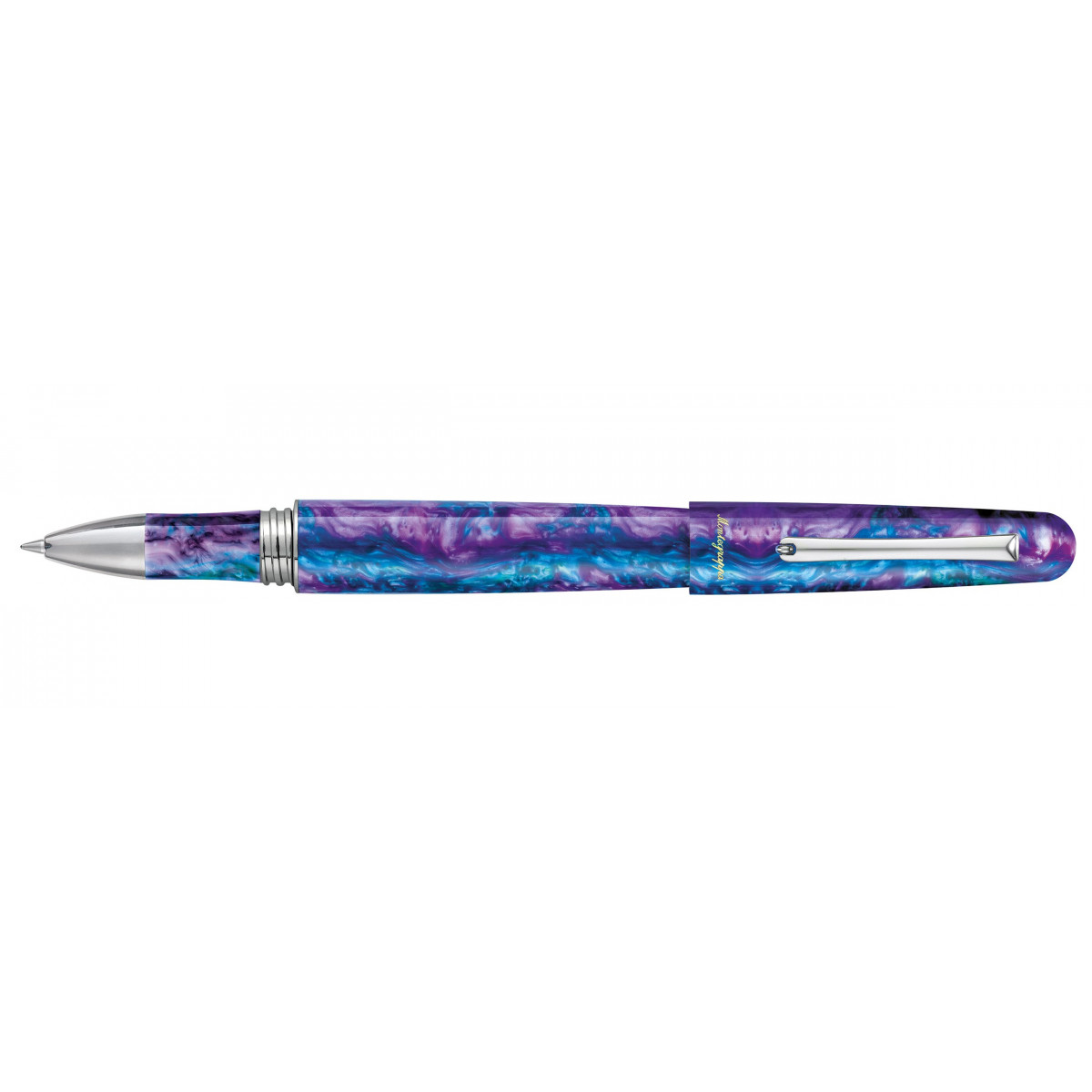 Ручка-роллер Montegrappa Elmo 01 Fantasy Blooms Blue Cross Gentian, elmo01-cg-rb Ручка-роллер Montegrappa Elmo 01 Fantasy Blooms Blue Cross Gentian, артикул elmo01-cg-rb. Фото 1