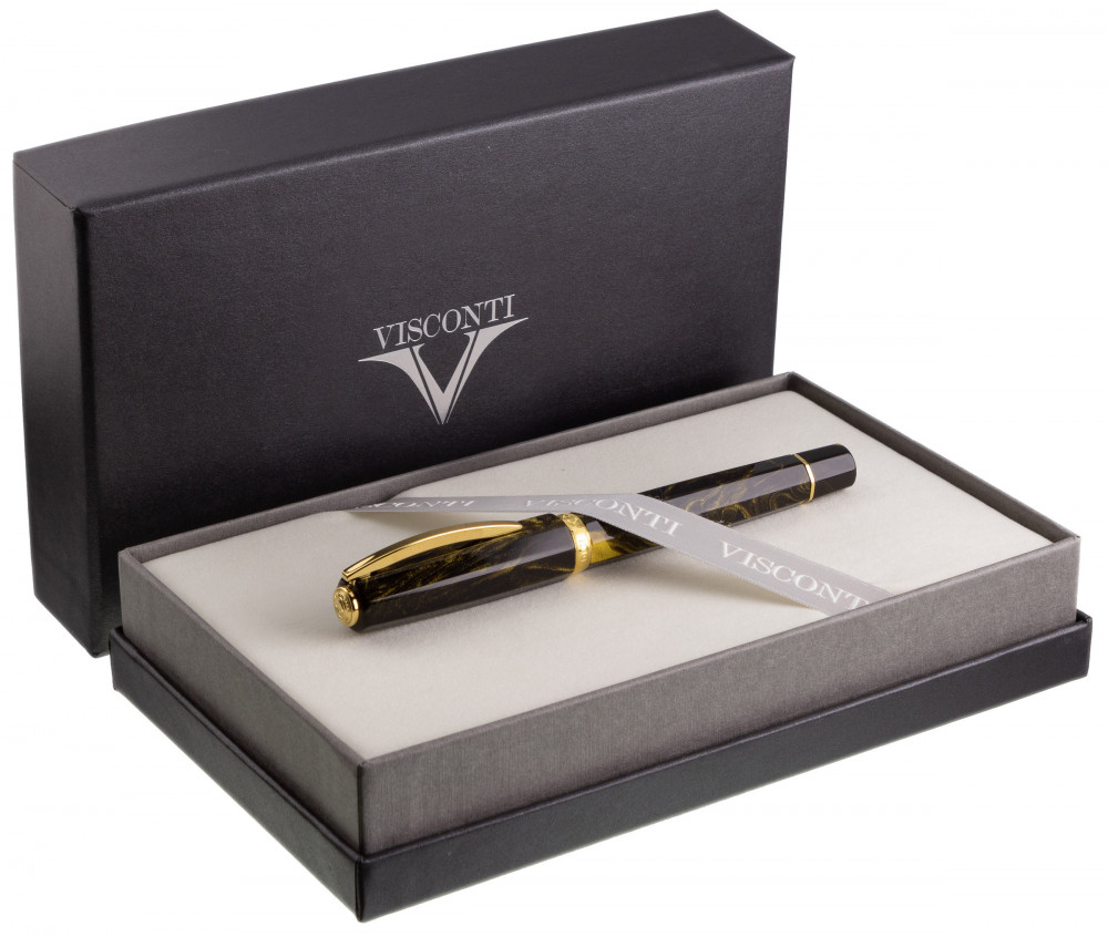 Ручка-роллер Visconti Medici Golden Black, артикул KP17-07-RB. Фото 7