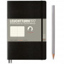 Записная книжка Leuchtturm Paperback B6+ Black мягкая обложка 123 стр