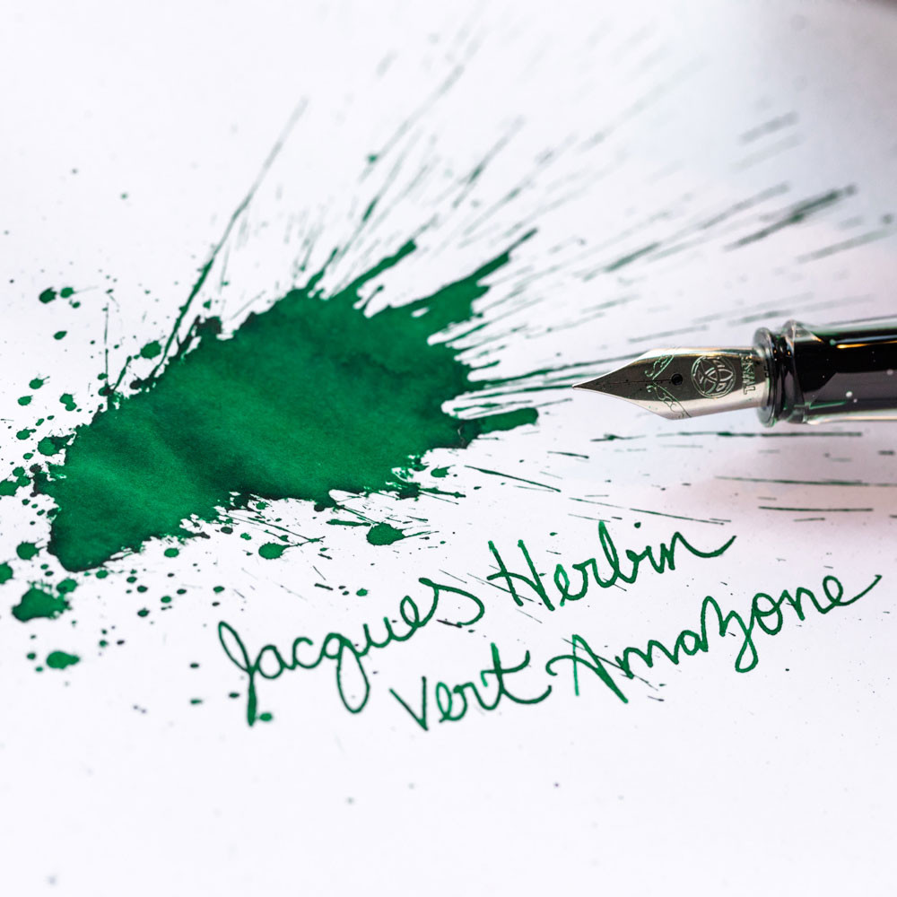 Картриджи с чернилами (7 шт) для перьевой ручки J. Herbin Vert Amazone (зеленый), артикул 11037JT. Фото 3