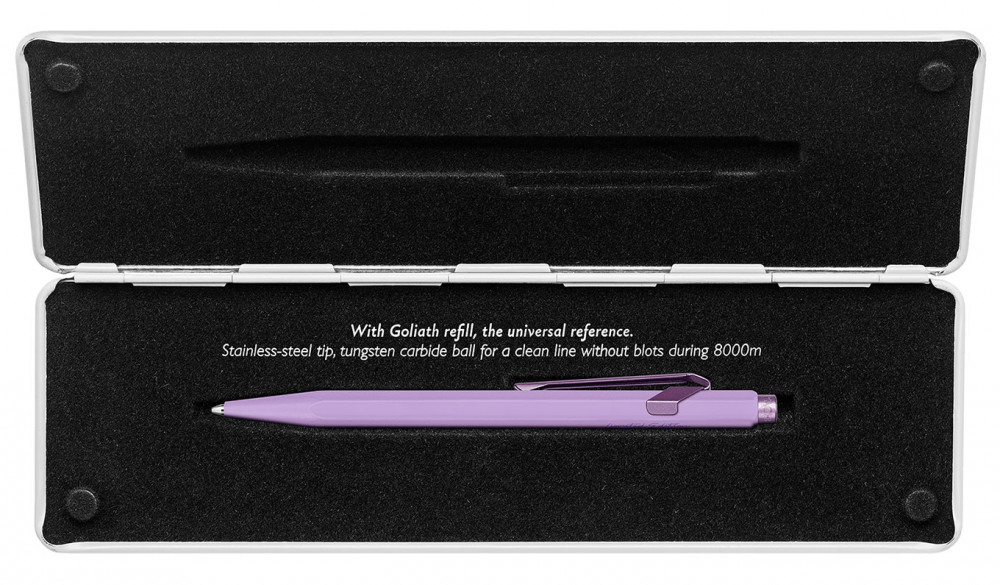 Шариковая ручка Caran d'Ache Office 849 Claim Your Style 3 Violet, артикул 849.567. Фото 4
