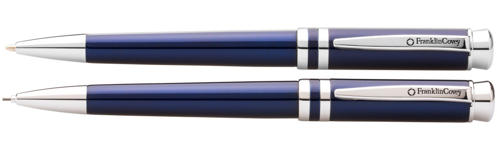 Набор Franklin Covey Freemont Blue Lacquer шариковая ручка и карандаш, артикул FC0031-4. Фото 1