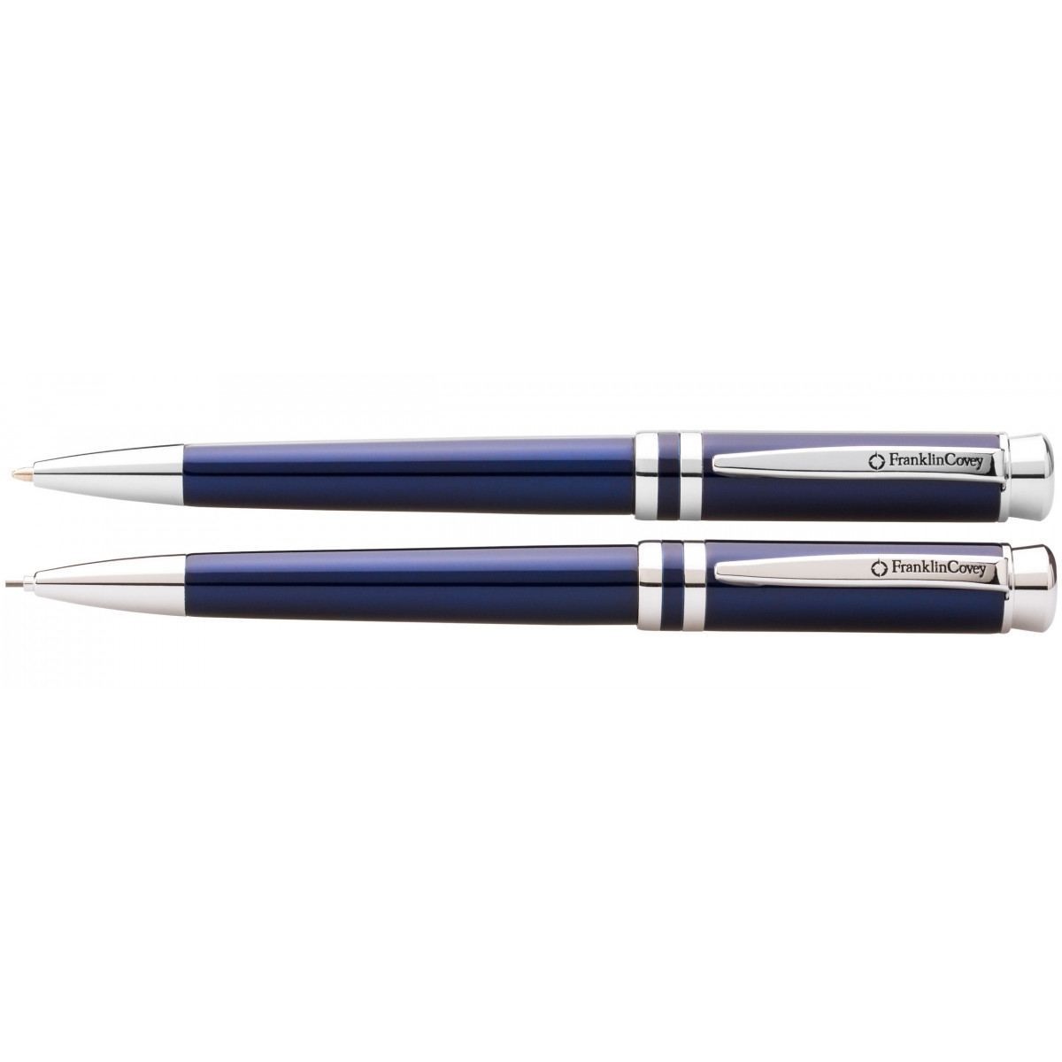 Набор Franklin Covey Freemont Blue Lacquer шариковая ручка и карандаш, артикул FC0031-4. Фото 1