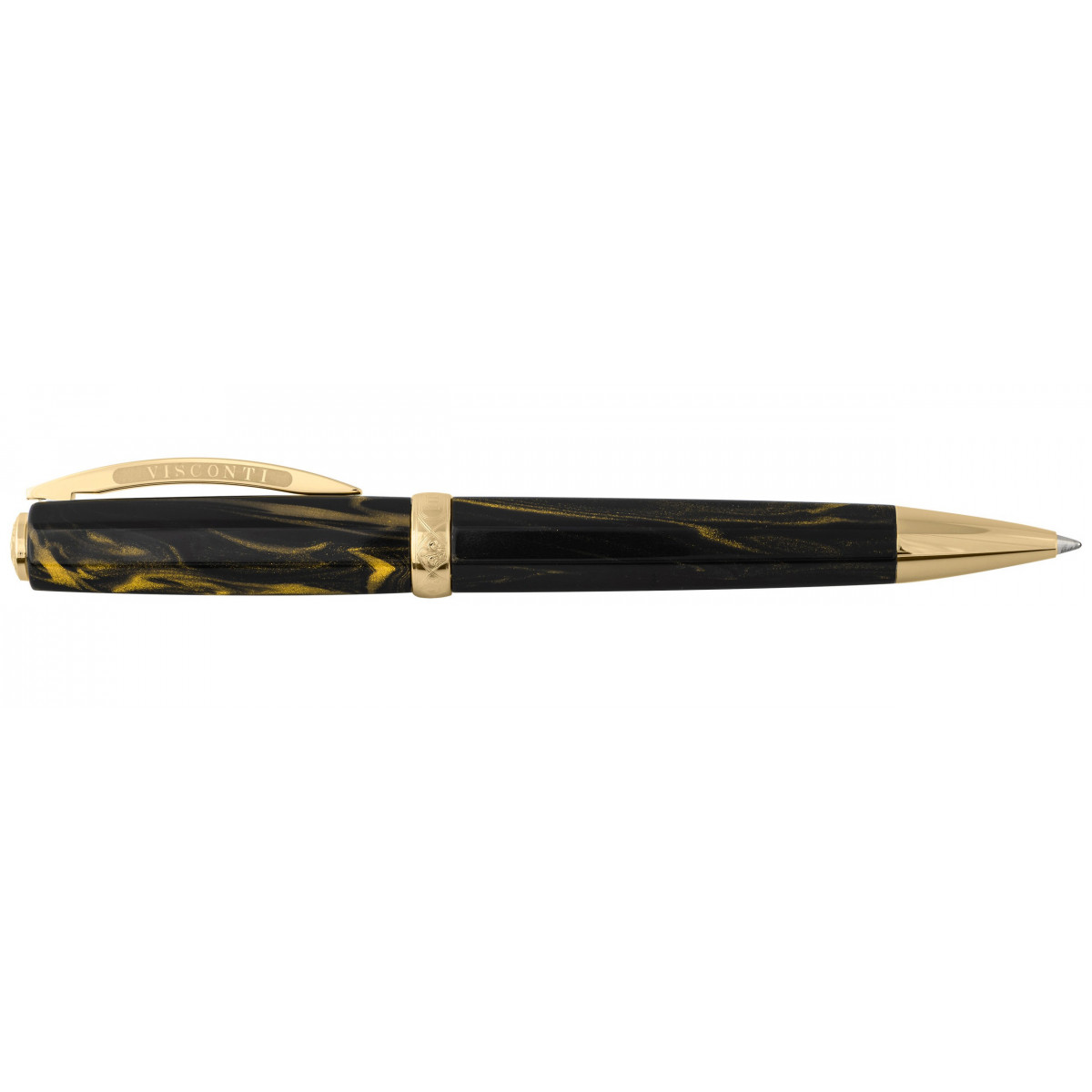 Шариковая ручка Visconti Medici Golden Black, KP17-07-BP Шариковая ручка Visconti Medici Golden Black, артикул KP17-07-BP. Фото 1