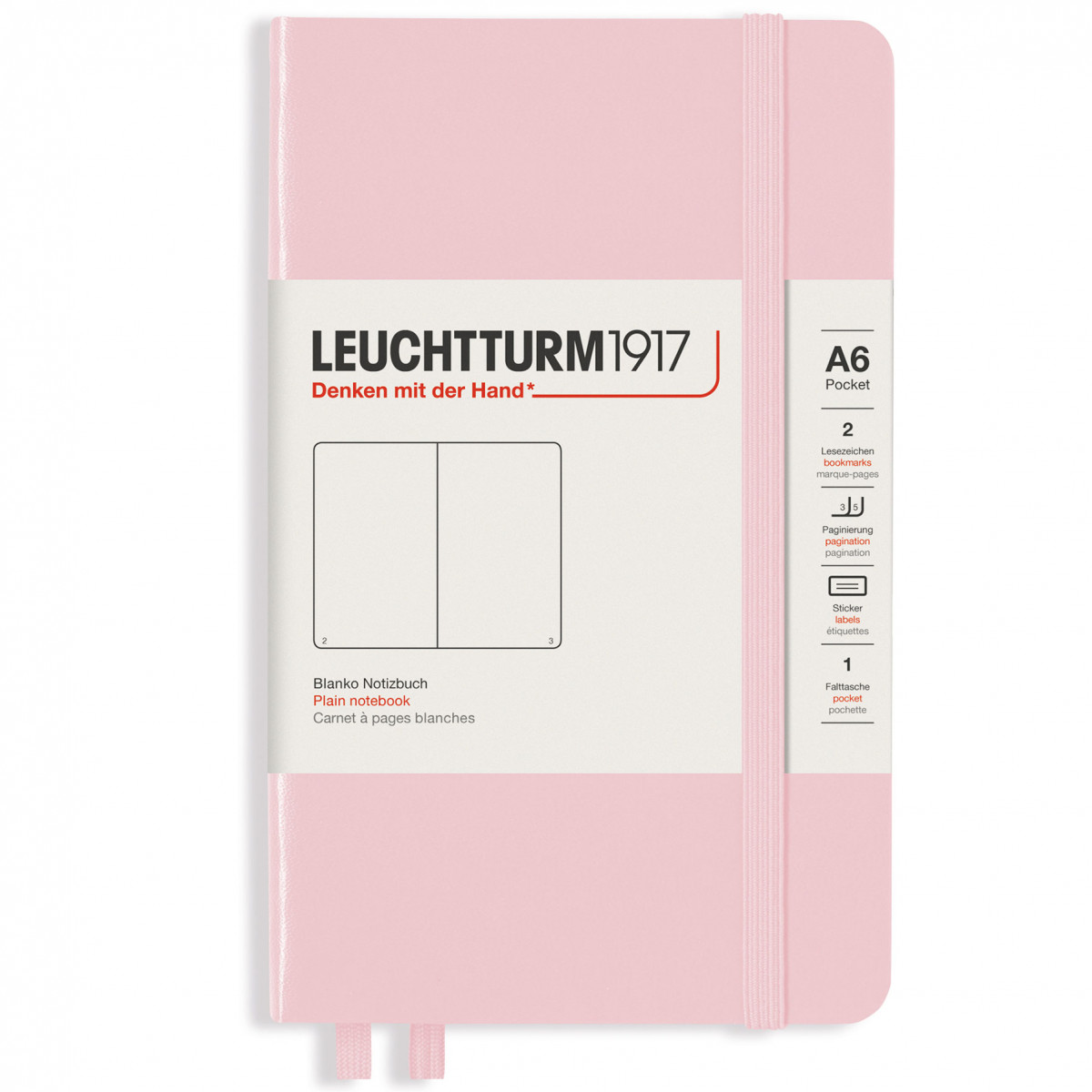 Записная книжка Leuchtturm Pocket A6 Powder твердая обложка 187 стр, 363938 Записная книжка Leuchtturm Pocket A6 Powder твердая обложка 187 стр, артикул 363938. Фото 1
