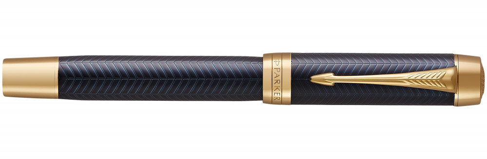 Перьевая ручка Parker Duofold Prestige Blue Chevron GT, артикул 1931369. Фото 2